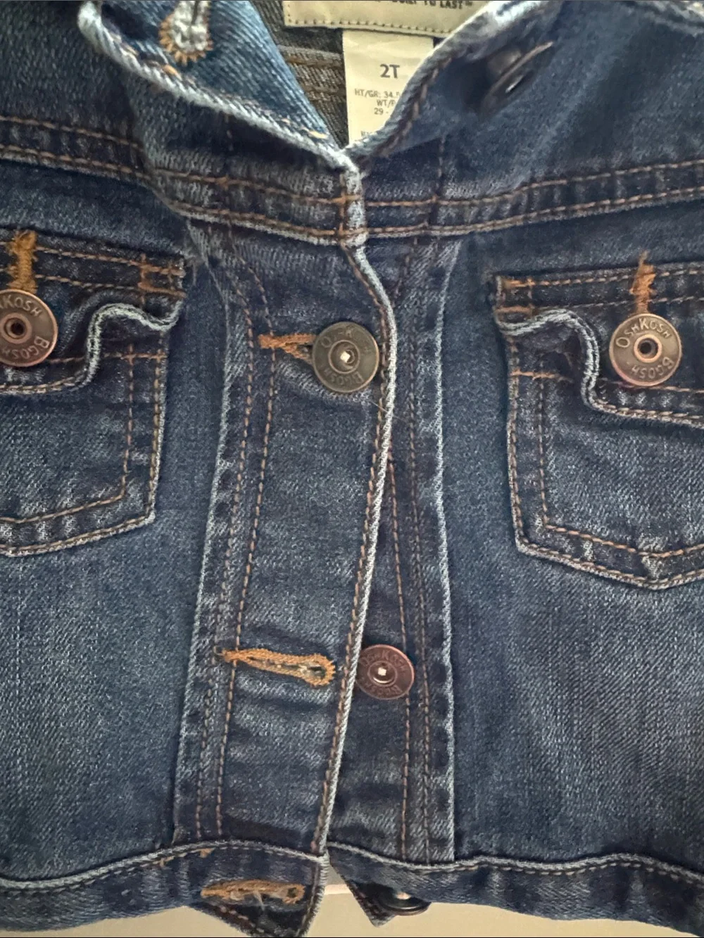 OshKosh B'gosh Dark Blue Kids Denim Jacket